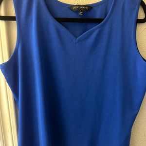 Ming wang royal blue tank top latge